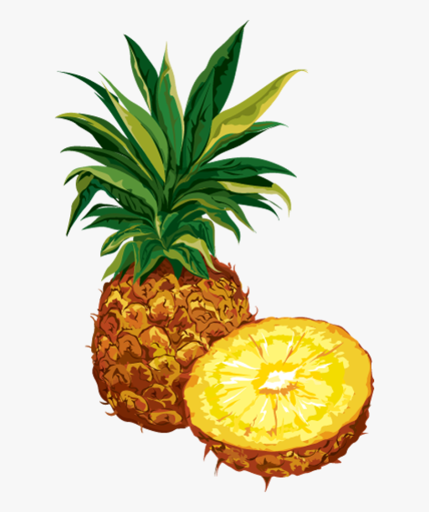 Pineapple Clipart Free Images - Clip Art Of Pineapple, HD Png Download