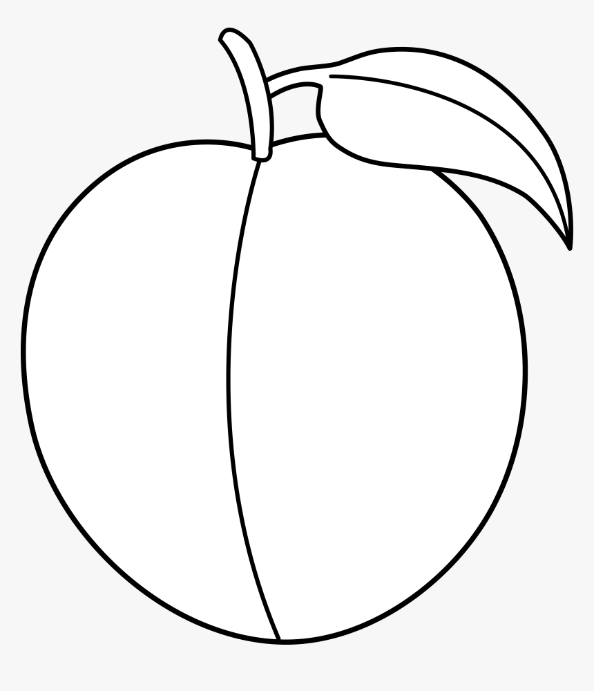 Panda Free Images Info - Clipart Black N White Peach, HD Png Download