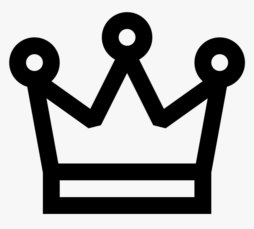 Black And White Crown Clip Art, HD Png Download