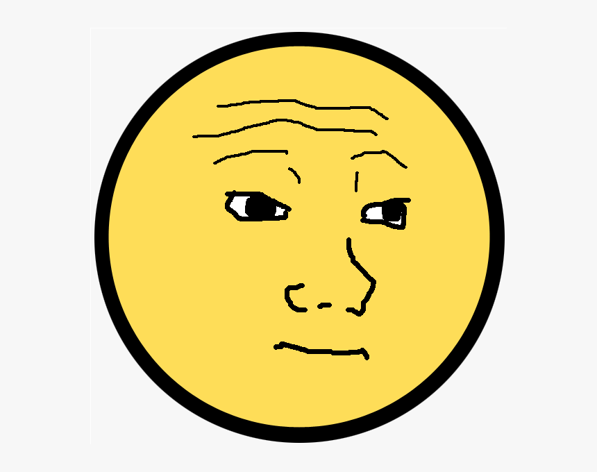 Face Yellow Facial Expression Emoticon Smile Head Emotion - Lego Wojak, HD Png Download