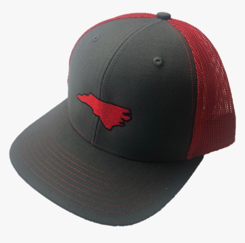 State Of North Carolina Red And Grey Mesh Adjustable - Baseball Cap, HD Png Download