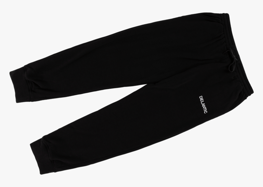 Delantic Logo Velour-lined Sweatpants Black Burrr Sweatpants, HD Png Download