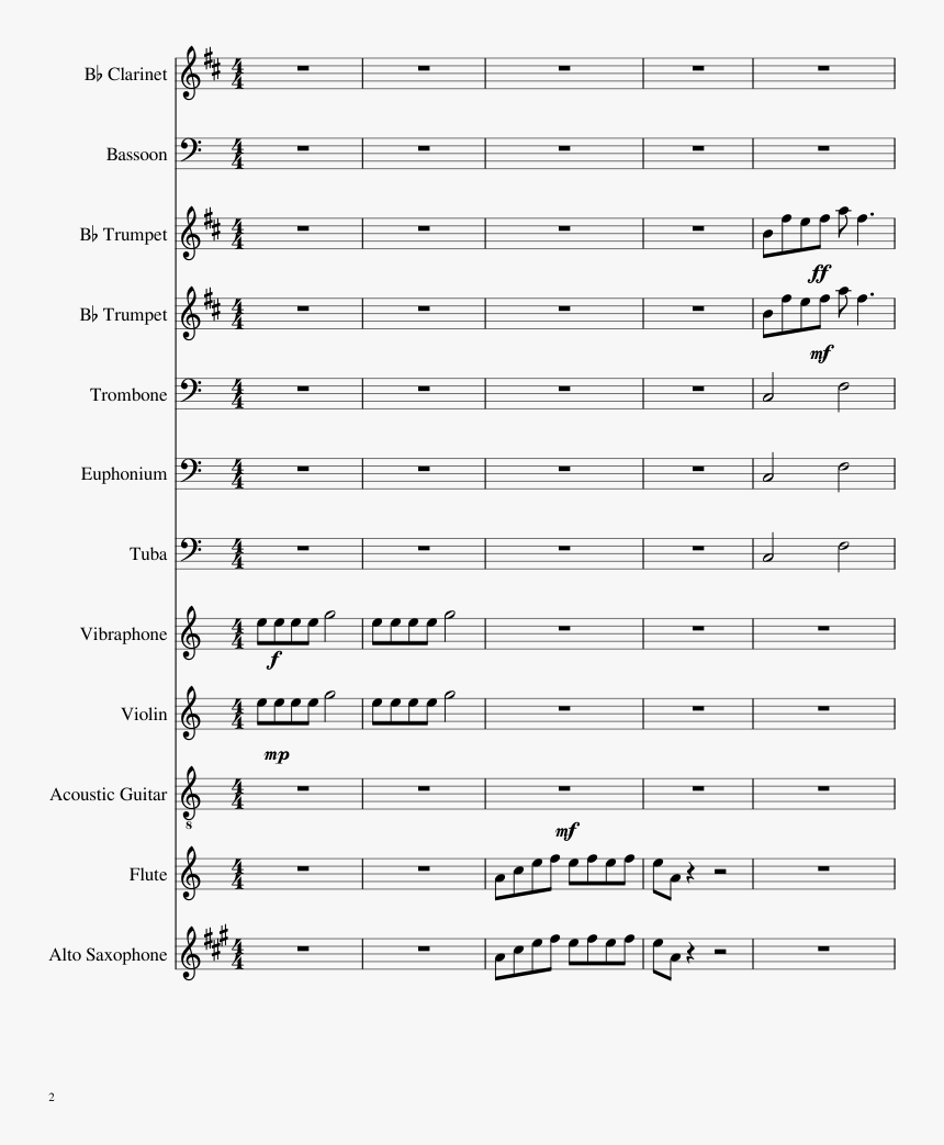 Immigrant Song Clarinet Sheet Music, HD Png Download