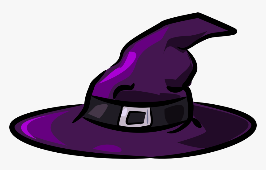 Witch Hat Halloween Witchcraft Clip Art - Halloween Cartoon Witch Hat, HD Png Download