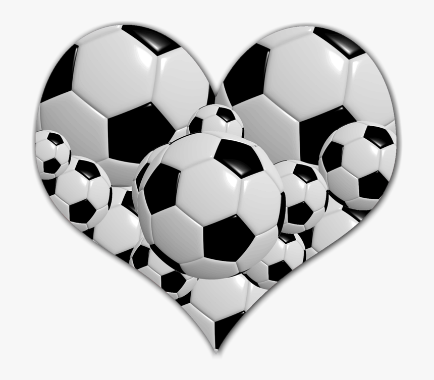 Love, Heart, Ball, Black, White, Color - Foot Coeur, HD Png Download