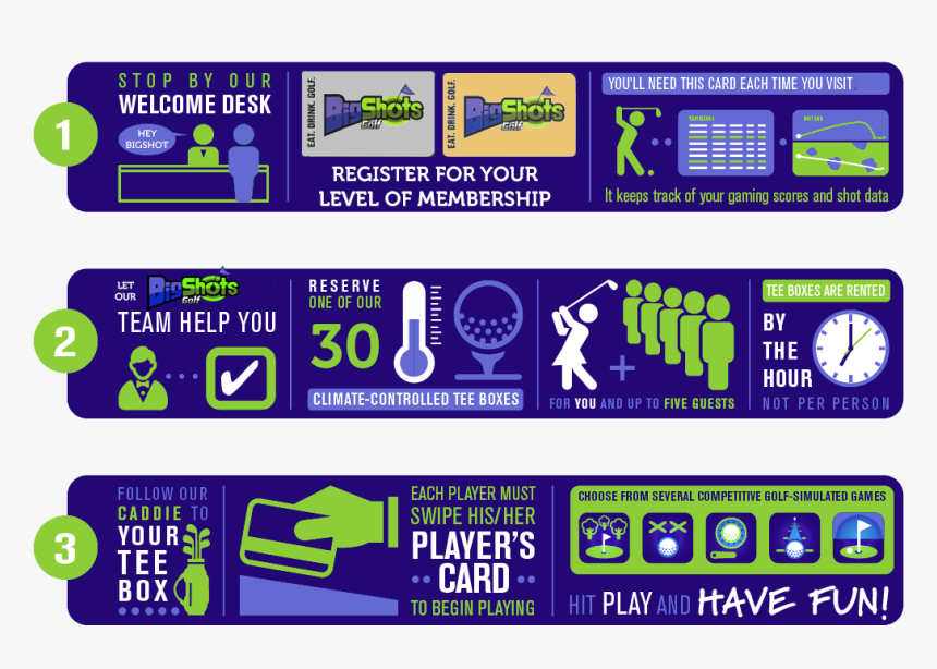 Golf Games At Bigshots - Graphic Design, HD Png Download