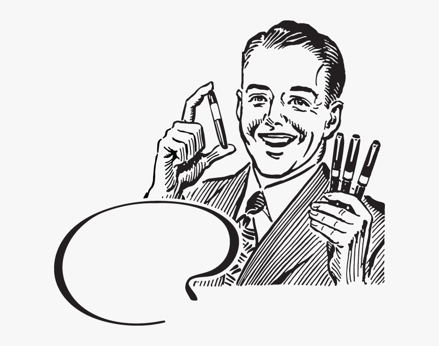 Clip Art Simple Huge Freebie - Pen Salesman, HD Png Download