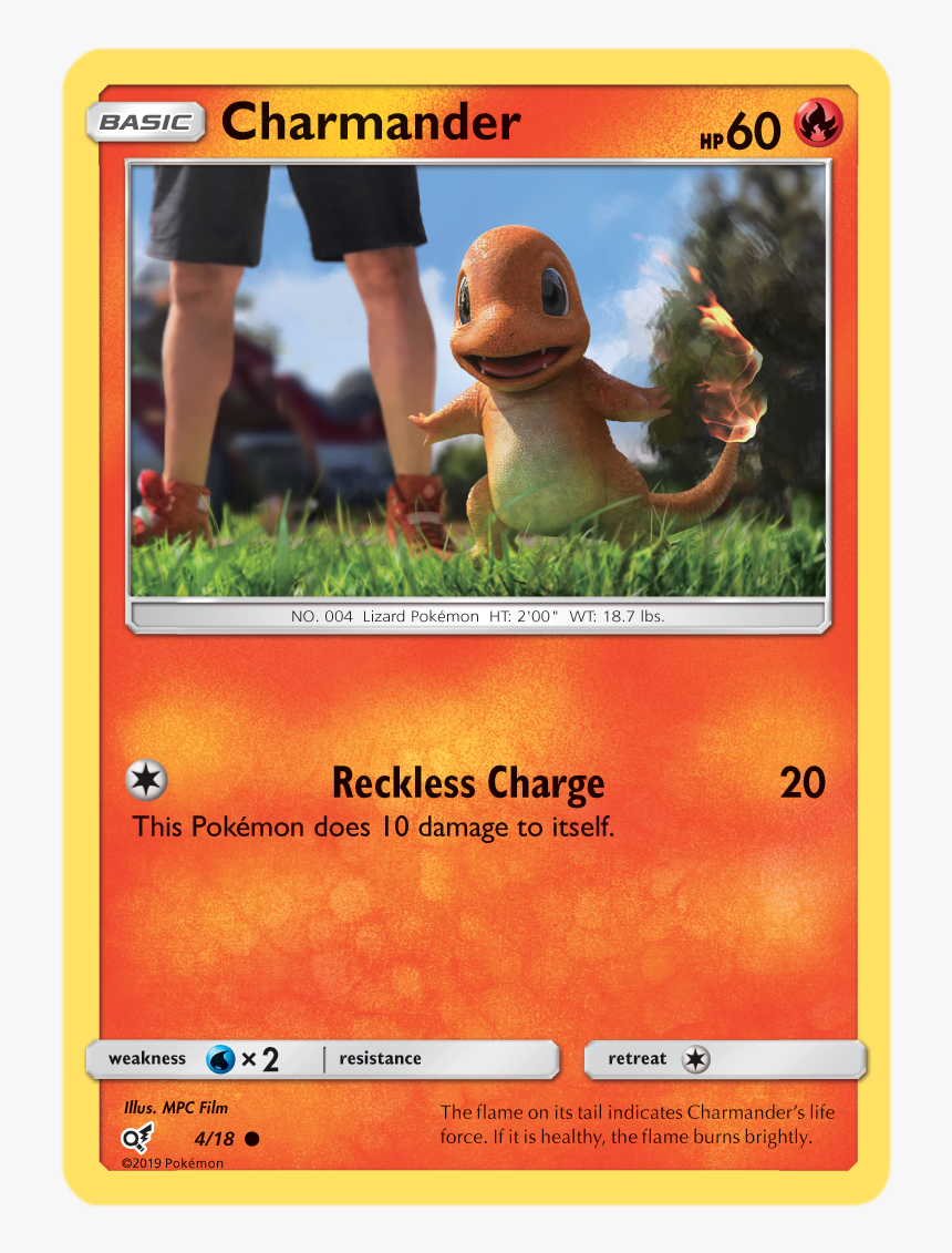 Charmander - 4/18 - Holo Common, HD Png Download