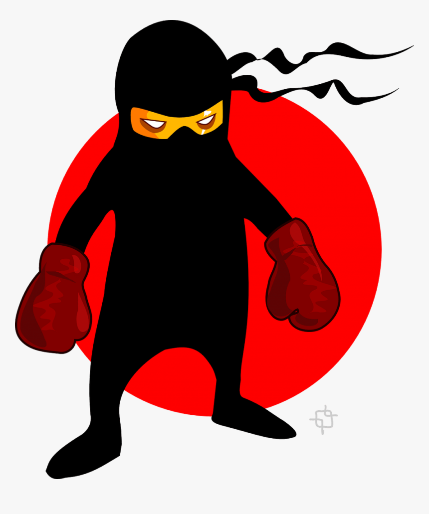 Pixabay Ninja Warrior Boxer 154200 1280 - Ninja Boxer, HD Png Download