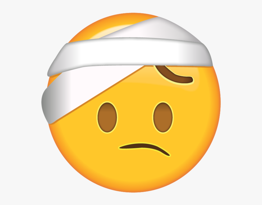Stressed Emoji Png - Head Bandage Emoji Png, Transparent Png