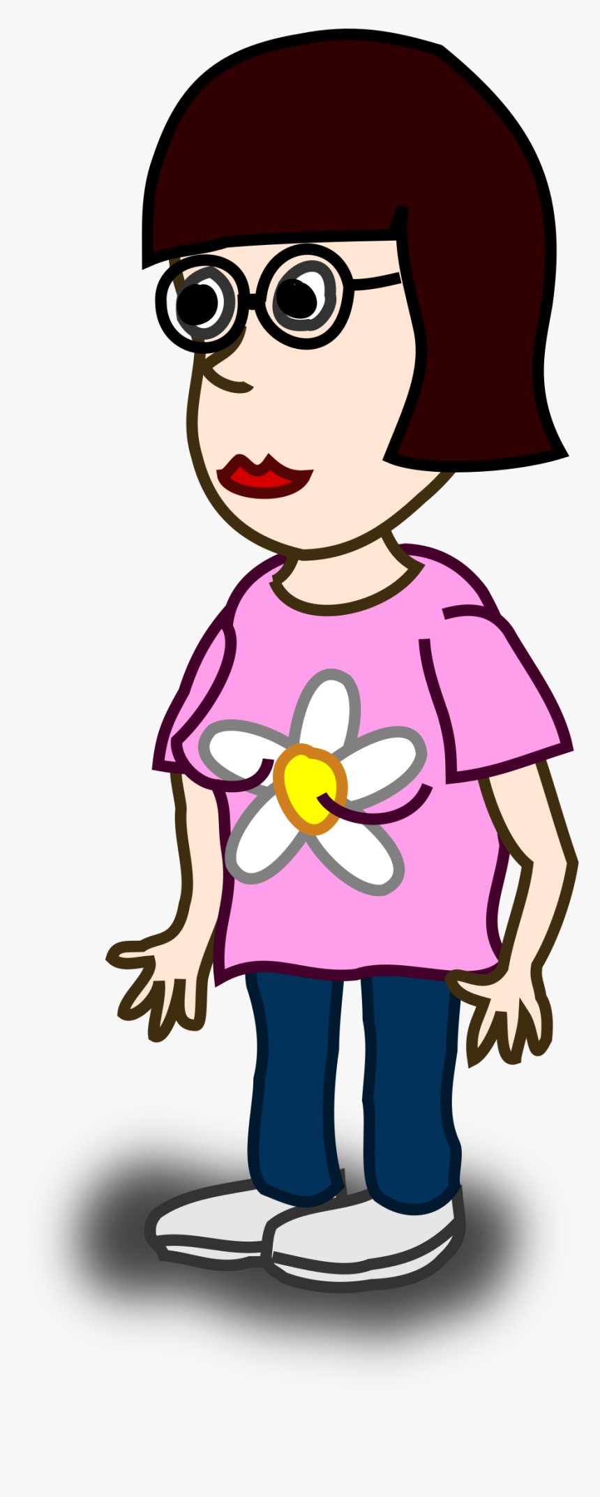 Transparent Girl Png Clipart - Person Standing Clipart, Png Download