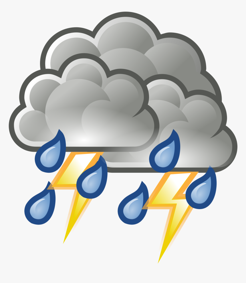 Thunderbolt - Thunderstorm Clipart, HD Png Download