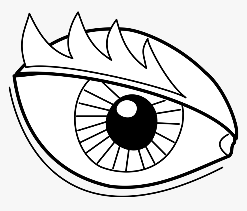 Dragon Png Easy - Imagem De Olho Para Colorir, Transparent Png