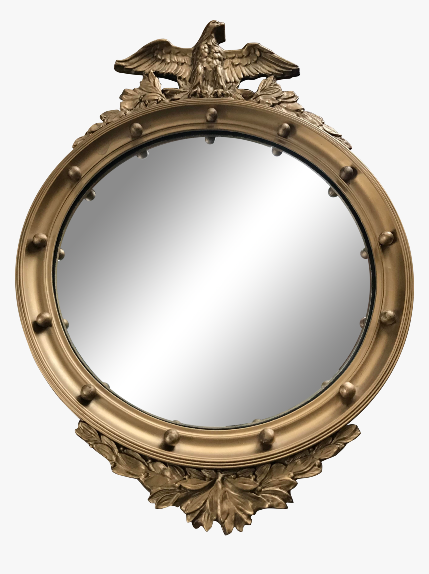 Vintage Convex Federal Mirror Chairish Within Vintage - Circle, HD Png Download