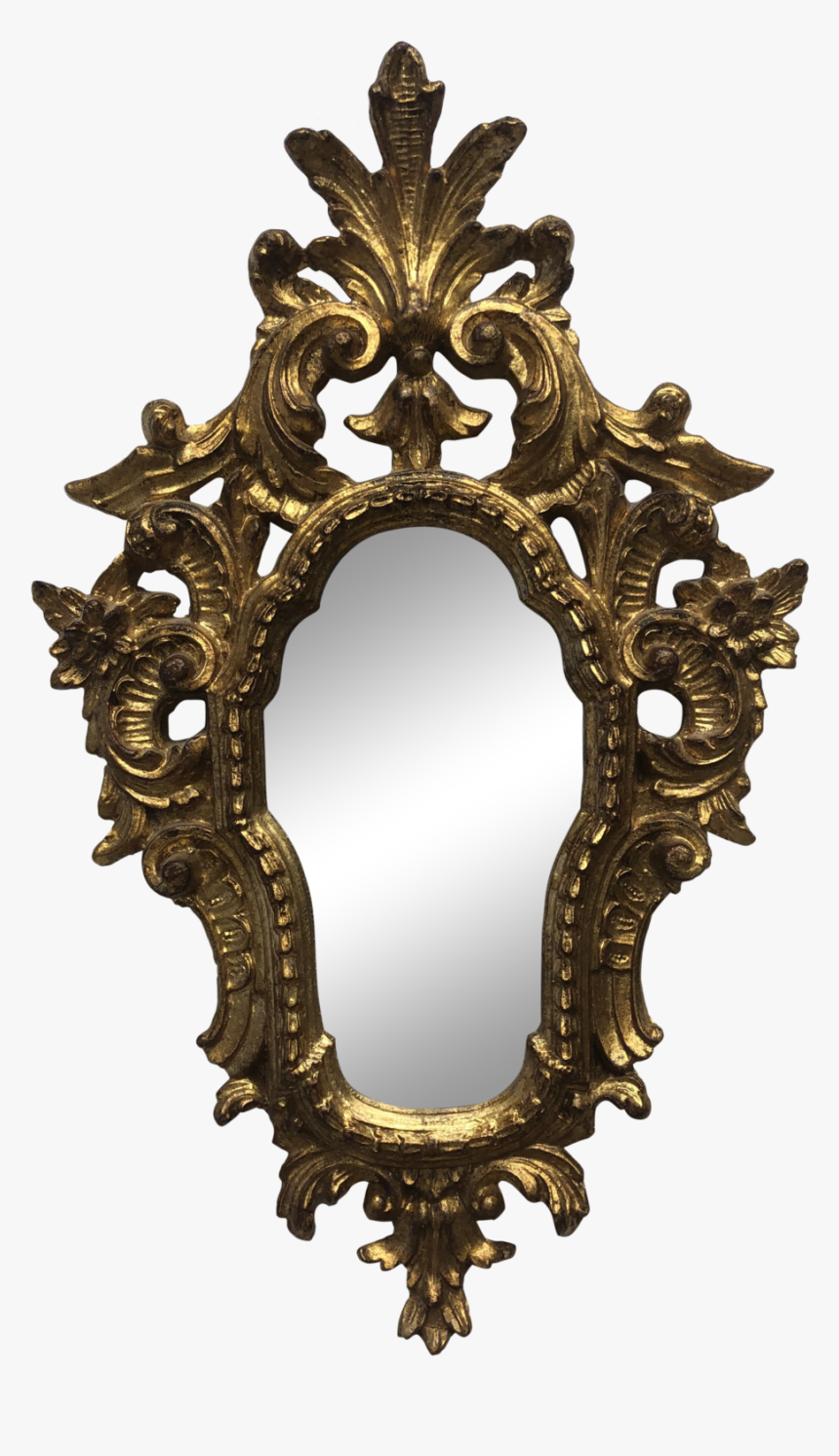 Vintage Gilt Rococco Mirror - Antique, HD Png Download