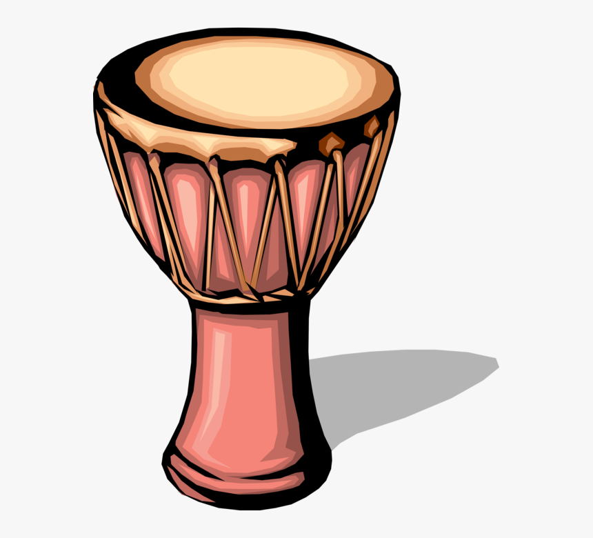 Vector Illustration Of African Djembe Skin-covered - African Drum Clip Art, HD Png Download