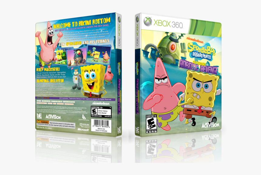 - Plankton S Robotic Revenge Box - Spongebob Plankton Robotic Revenge Xbox 360, HD Png Download