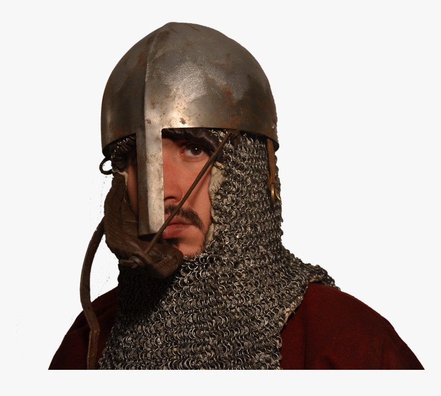 Middle Ages, Elmo, Mail Armor, Soldier, Reenactment - Middle Ages, HD Png Download