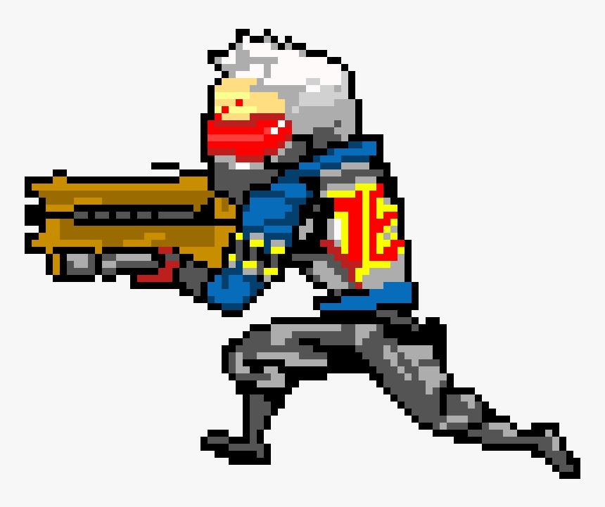 Soldier 76 Pixel Spray, HD Png Download