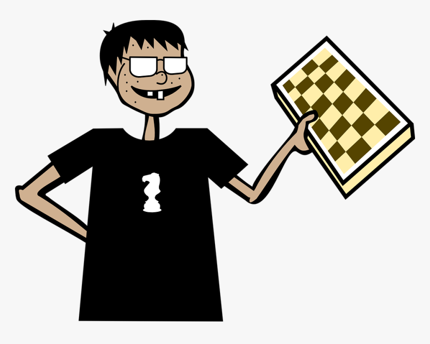 Boy, Player, Chess, Geek, Nerd, Person - Jugador De Ajedrez Png, Transparent Png