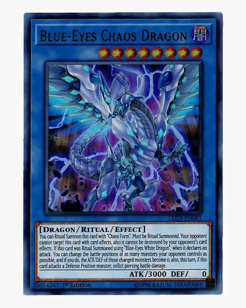 Yugioh Blue Eyes Chaos Dragon, HD Png Download