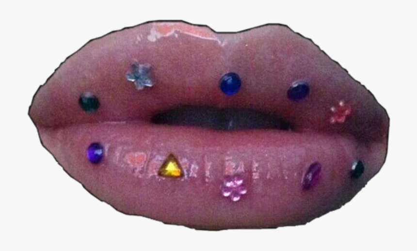 Transparent Lipstick Png - Grunge Lips, Png Download