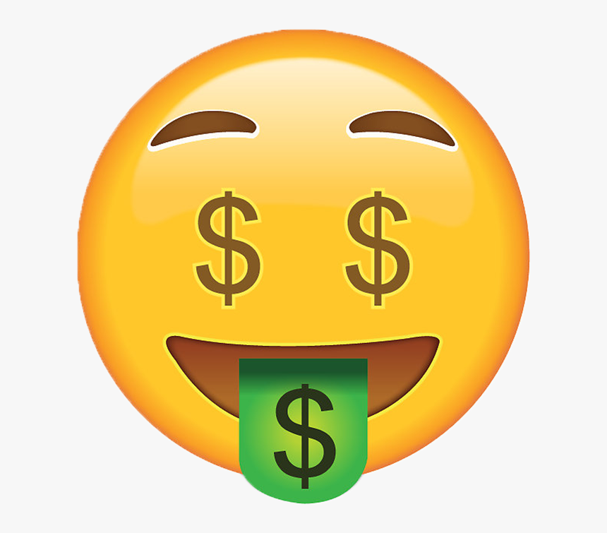 Money Face Emoji Png, Transparent Png