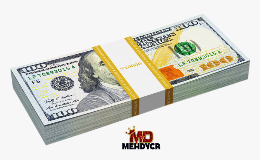 Transparent 100 Dollar Bill Png, Png Download