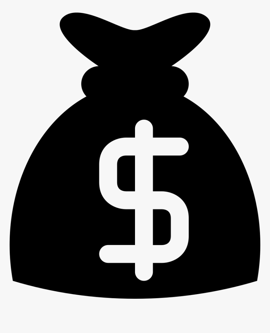 Money Bag With Dollar Sign Comments - Black Dollar Sign Logo, HD Png Download