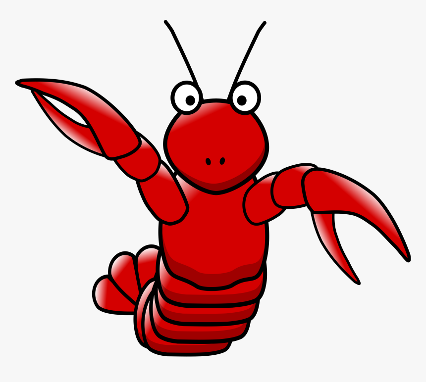 Lobster Panda Free Images - Clip Art Cartoon Lobster, HD Png Download