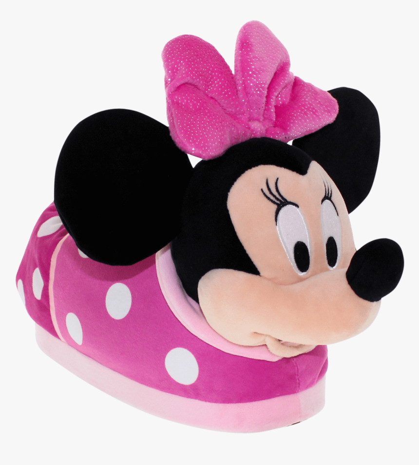 Minnie Mouse Slippers 
 Class - Plush, HD Png Download