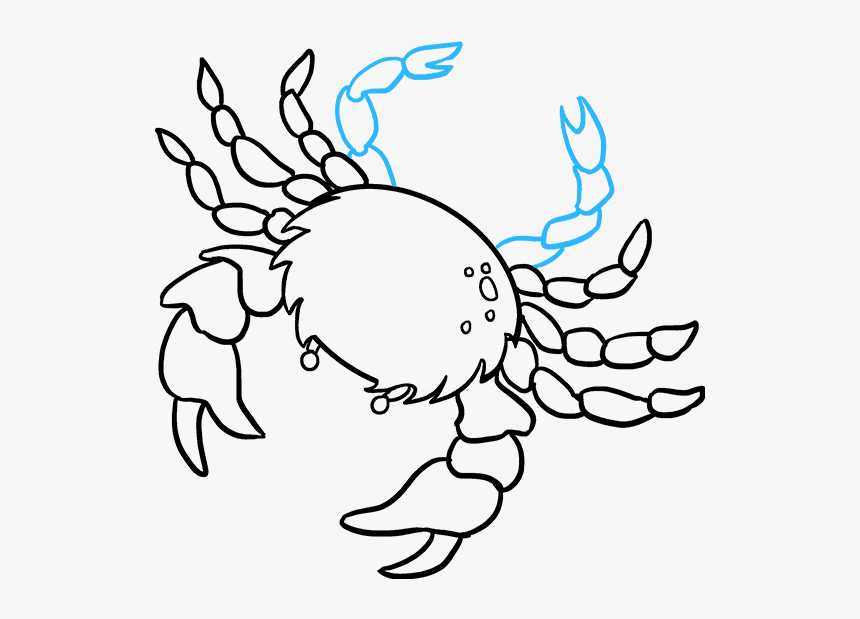 How To Draw A Crab - Drawing, HD Png Download