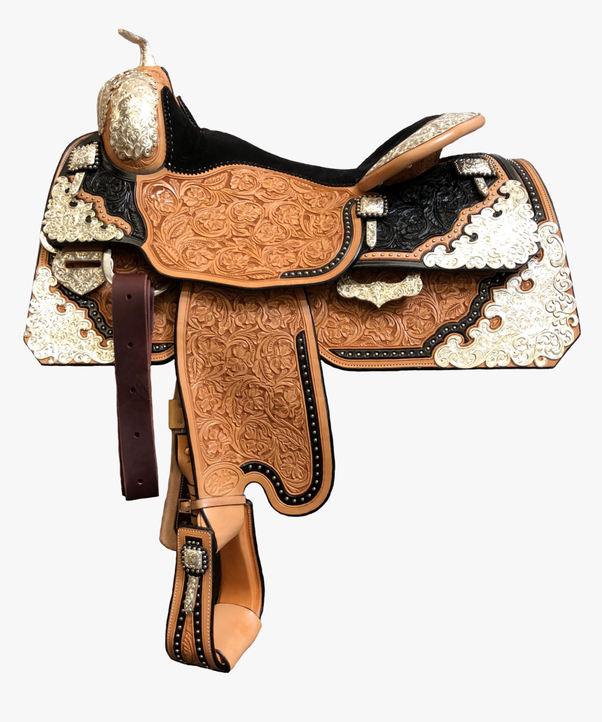 B18-381 Silver Show Saddle, HD Png Download