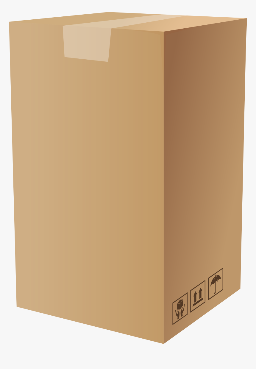 Carton Box Png Clip Art - Brown Box Transparent Png, Png Download
