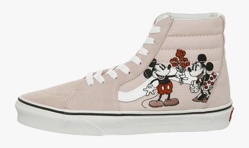 Vans Sk8 Hi Disney Mickey And Minnie Pink - Cartoon, HD Png Download