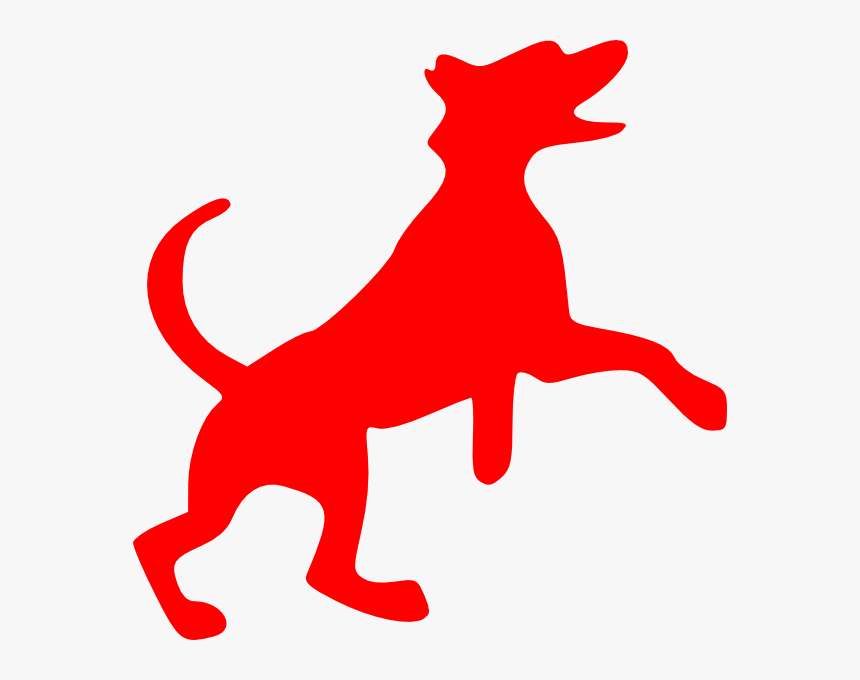 Pets Clipart Silhouette - Silhouette Of Barking Dog, HD Png Download