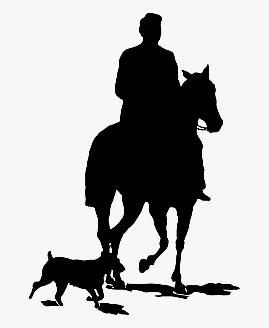 Man With Horse And Dog - Man With Horse Dog, HD Png Download