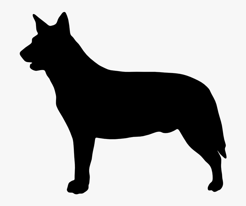 Cattle Dog Silhouette At Getdrawings - Australian Cattle Dog Silhouette, HD Png Download