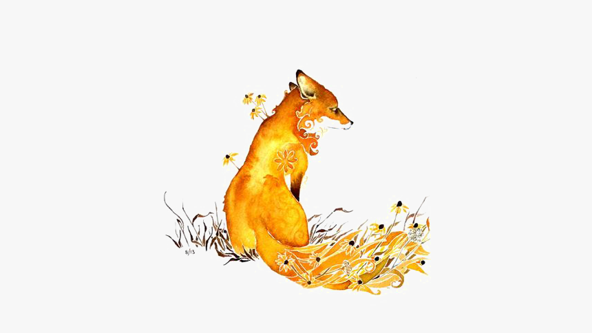 Fox Autumn Tattoo, HD Png Download