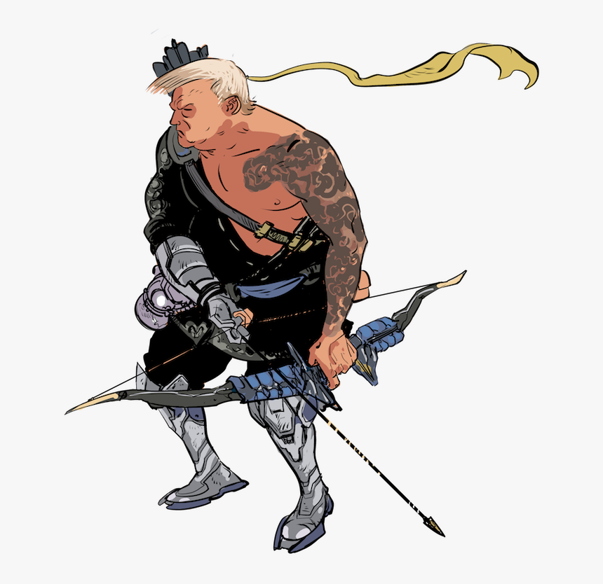 Donald Trump As Hanzo From The Hit Blizzard Video Game - Trump Hanzo, HD Png Download