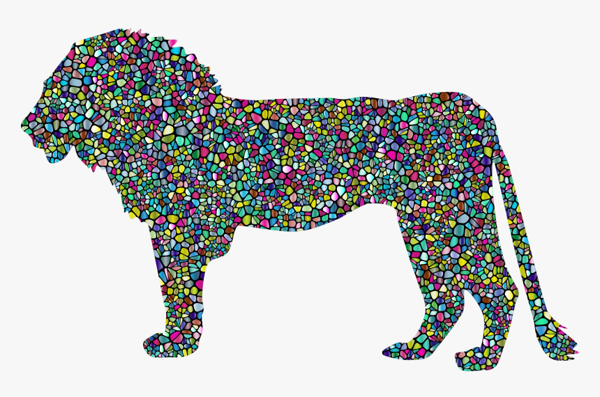 Carnivore,canidae,dog - Transparent Silhouette Lion Clipart Black And White, HD Png Download