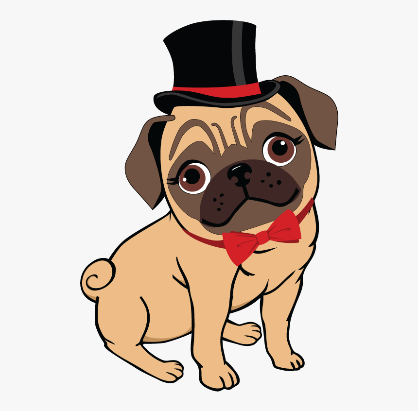 Logo Design By Borzoid For This Project - Cartoon Pug Png, Transparent Png