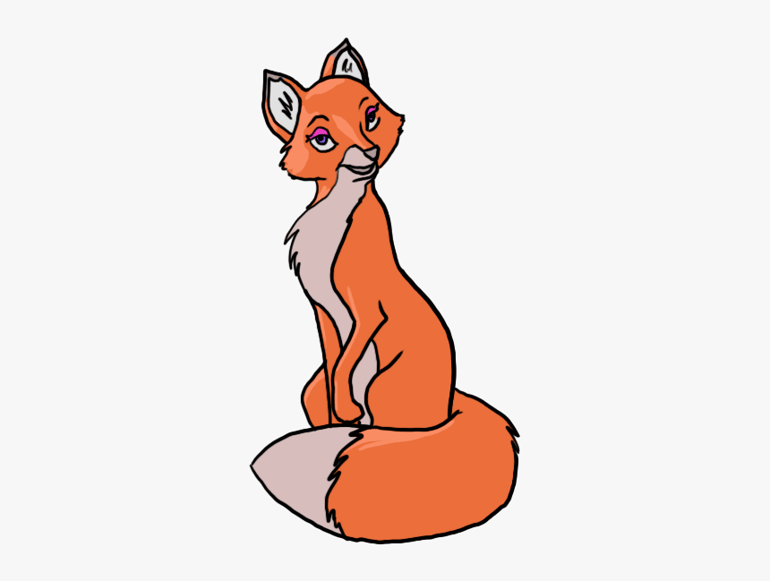 Drawn Cartoon Pencil And - Fox Clipaart, HD Png Download