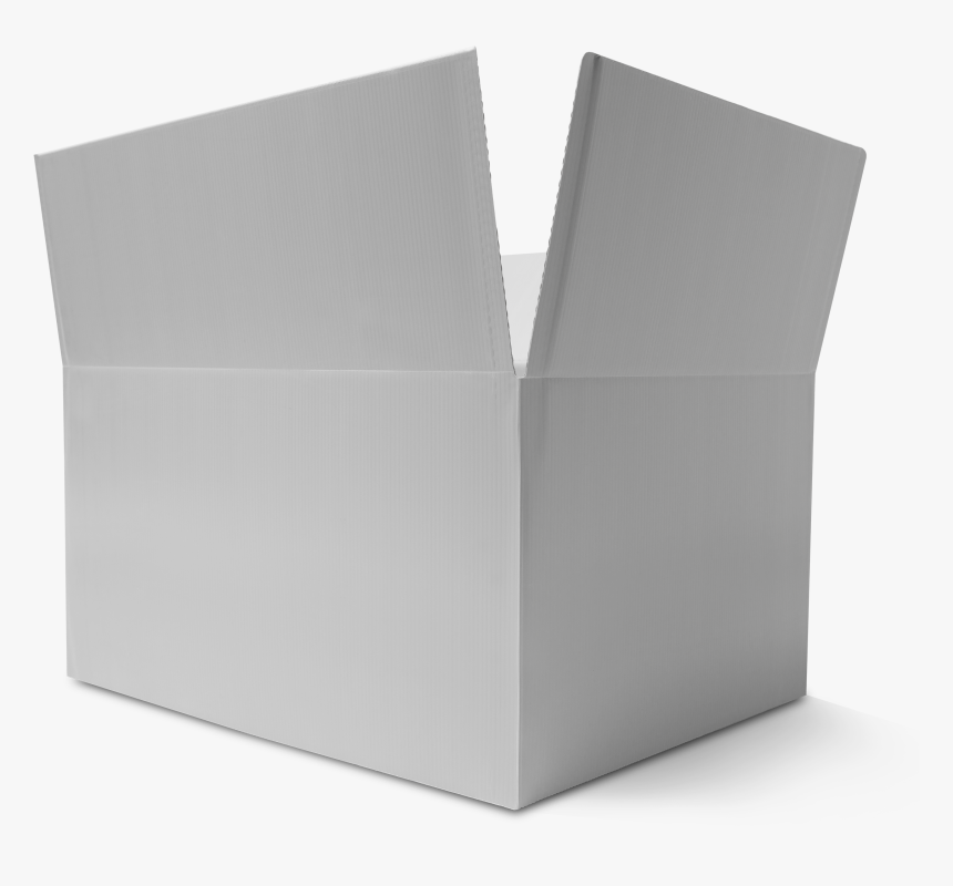 Transparent White Box Png - Make Reusable Corrugated Plastic Box, Png Download
