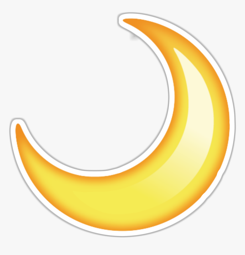 Iphone Moon Emoji Transparent, HD Png Download