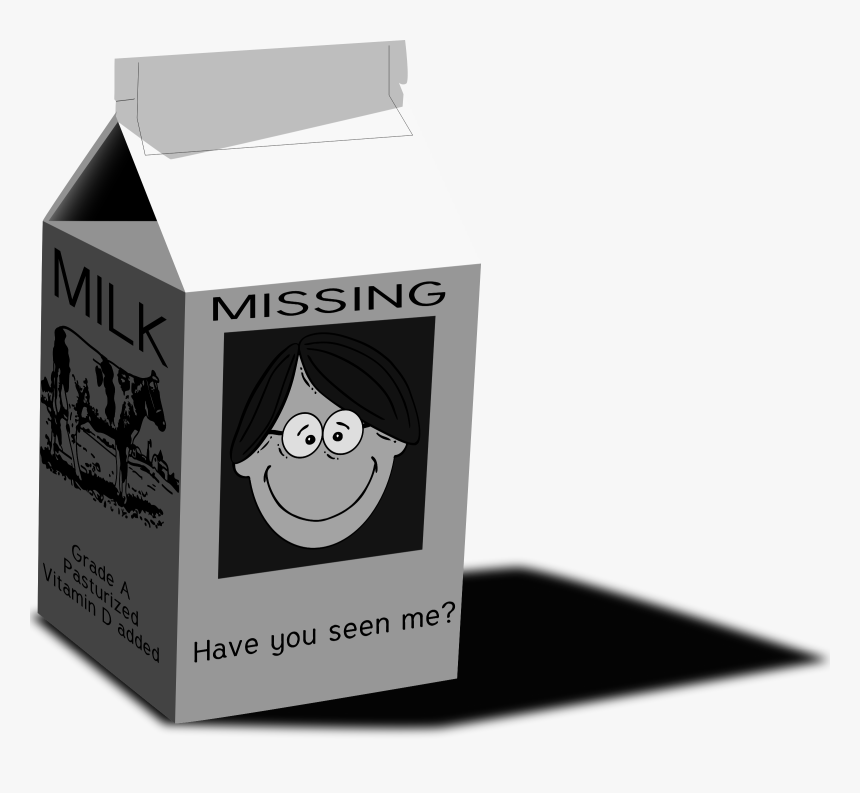 Clip Art Milk Carton Missing Person Missing Person Milk Carton, HD