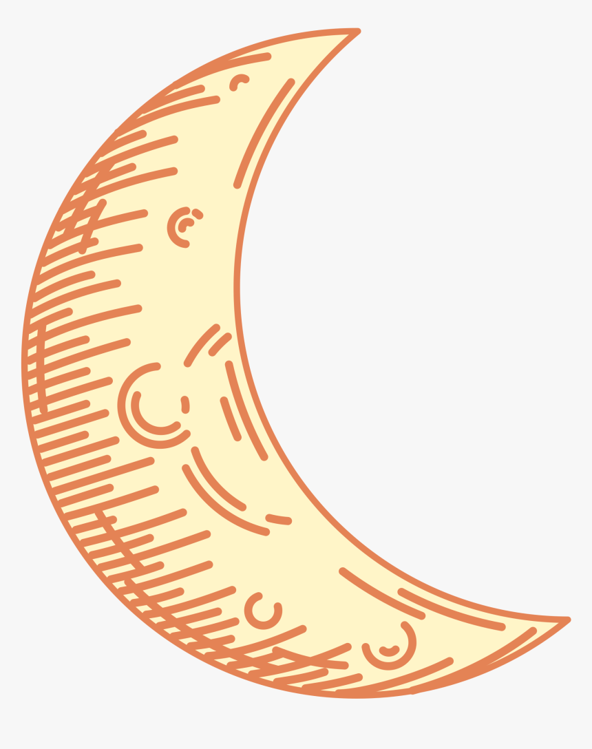 Crescent Moon Clip Arts - Moon Night Crescent Png, Transparent Png