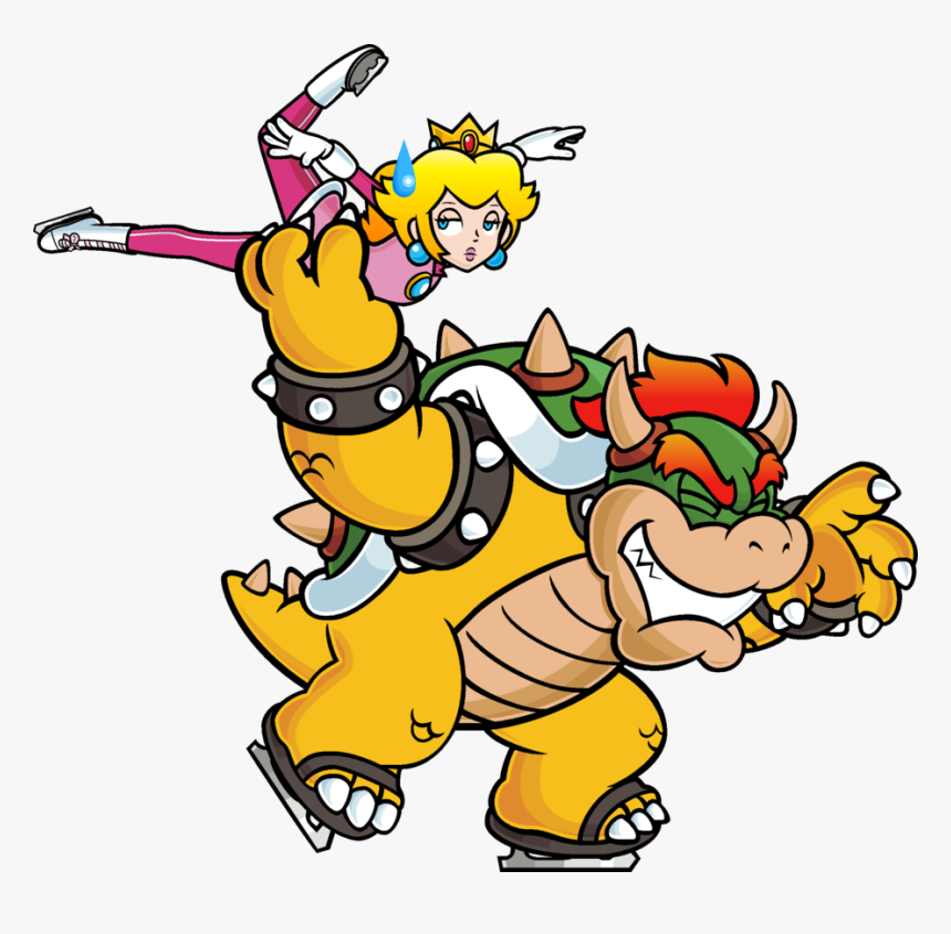 Figure Skater Or Kidnapper By Blistinaorgin - Bowser And Princess Peach, HD Png Download