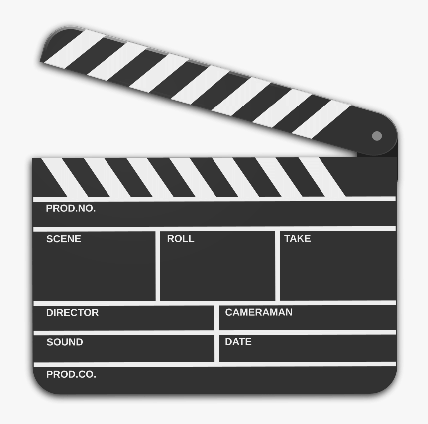 Clapperboard Scene Clip Art Image Film, HD Png Download