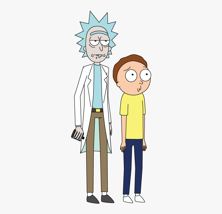 Rick And Morty Standing - Rick E Morty Png, Transparent Png
